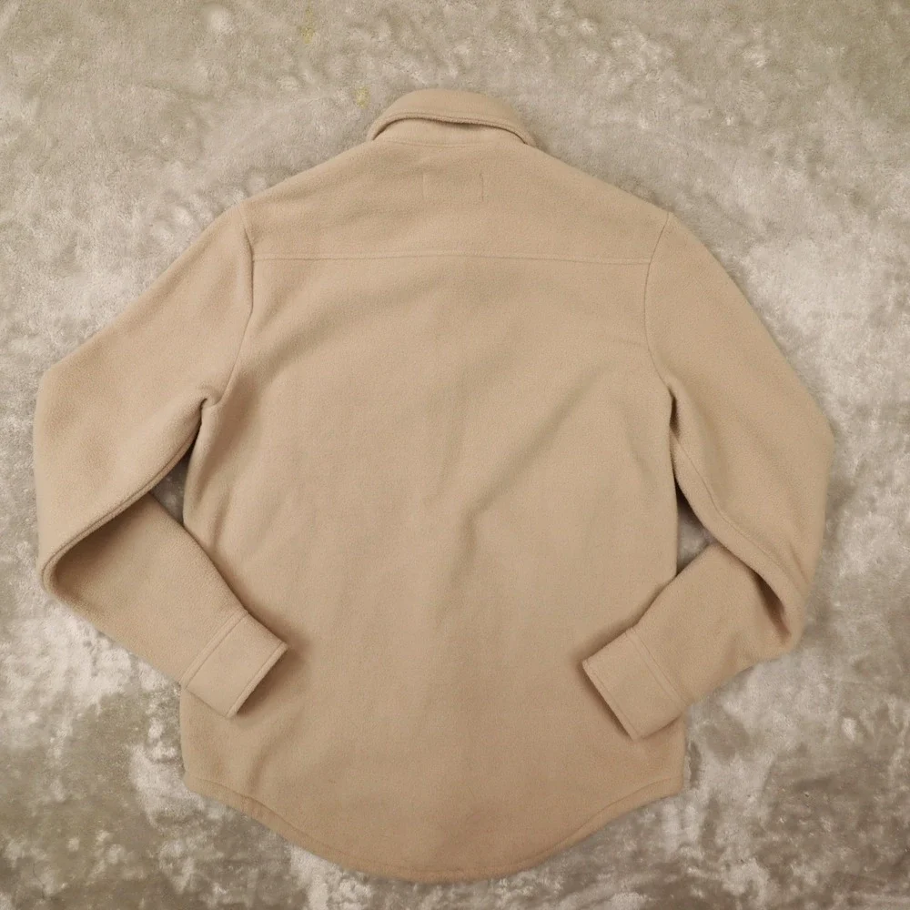 TNA Aritzia Beige Tan‎ Polar Shirt Jacket size XS Cozy Winter Outdoor